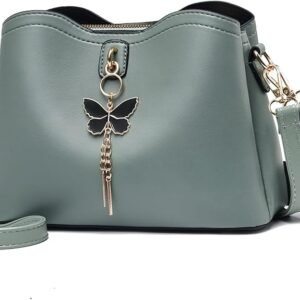 Small Crossbody Bags for Women Fashion Purses for Teenage Girls Lightweight Handbags Shoulder Bag（Green）