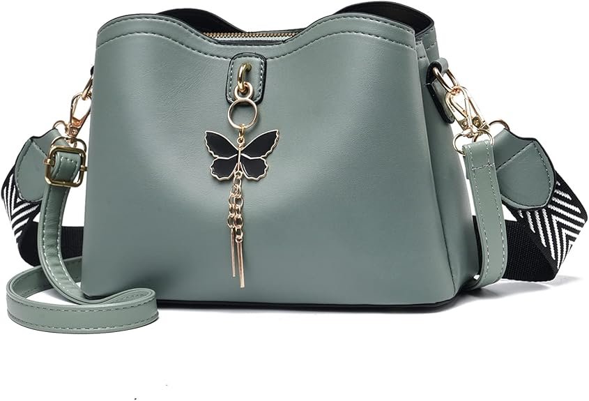 Small Crossbody Bags for Women Fashion Purses for Teenage Girls Lightweight Handbags Shoulder Bag(Green)