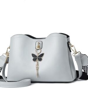 Small Crossbody Bags for Women Fashion Purses for Teenage Girls Lightweight Handbags Shoulder Bag（Grey）