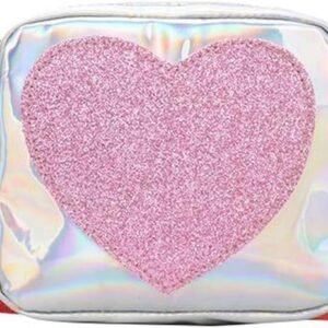 Trendy Girls Purse Sequin Heart Rainbow Shoulder Strap Crossbody Bags Handbag for Little Girls