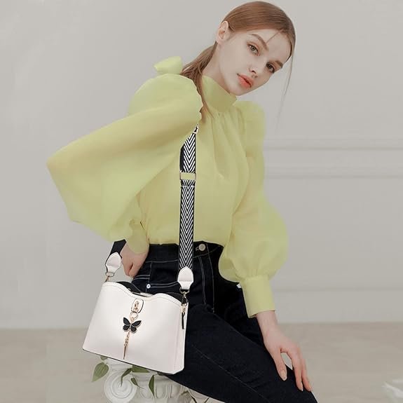 Small Crossbody Bags for Women Fashion Purses for Teenage Girls Lightweight Handbags Shoulder Bag(Beige) - Image 3